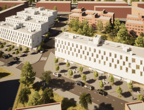 Construction begins on 106 social housing units in Alto del Arenal, Villa de Vallecas.