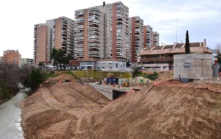 Construcción de tanque de tormentas en el entorno del río Huerva por MLN e Integra Ambiental.